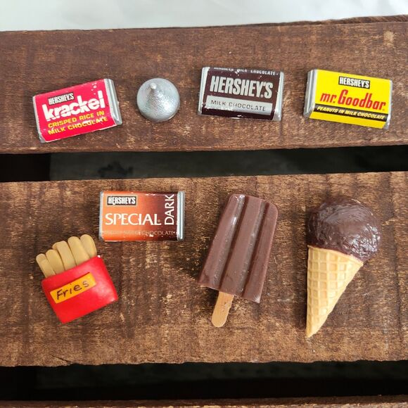 Vtg Hersheys Refrigerator Magnet Candy Bar Krackel Dark Kiss Chocolate Fries 8 - Picture 1 of 9